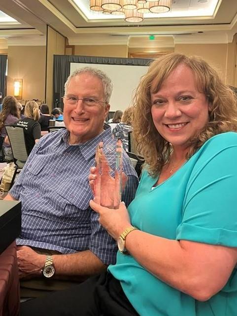 image of whitney and former plano isd math coordinator jim wohlgehagen